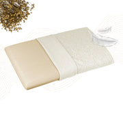 Cuscino In Memory Foam In Fresco Lino Guanciale Saponetta Ortopedico Per Dormire Ergonomico Traspirante Anti Russamento Sfoderabile Supporto Con Federa Lavabile Prodotto Italiano Saponetta No Sudore 