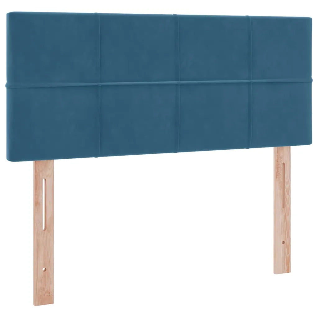 Letto con Contenitore Blu Scuro 120 x 200 cm Velluto