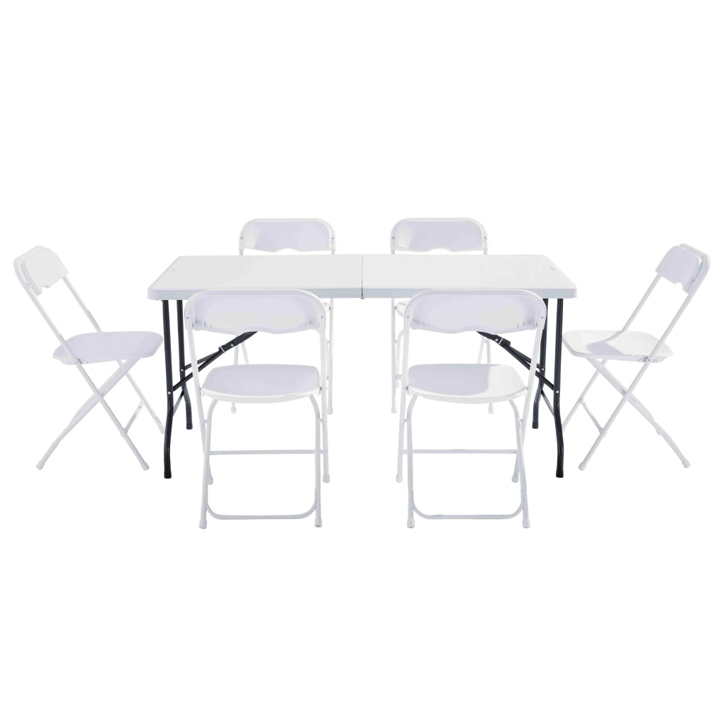 Oviala - Tavolo e sedie pieghevoli da giardino Set 152cm