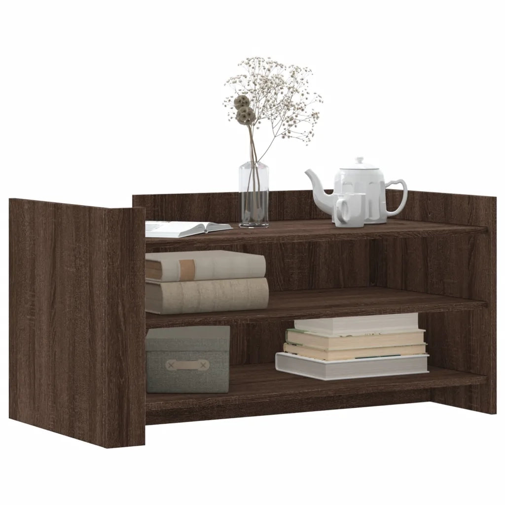 Tavolino salotto | Tavolino da caff¨¨ | Tavolino da Soggiorno Rovere Marrone 100x50x50 cm Legno Multistrato
