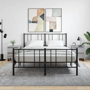 Comodini 2pz-Set di 2 Tavolino da notte Grigio Sonoma 40x35x50 cm in Legno Multistrato 606404