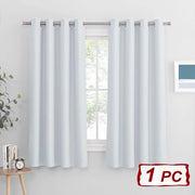 Tendina di oscuramento, Opaca, Tendina di seta con cordoncino - 1 pezzo Extra Lunga Tendina, Elegante, Liscia, Salotto, Camera da letto, 135x300 cm, Nero