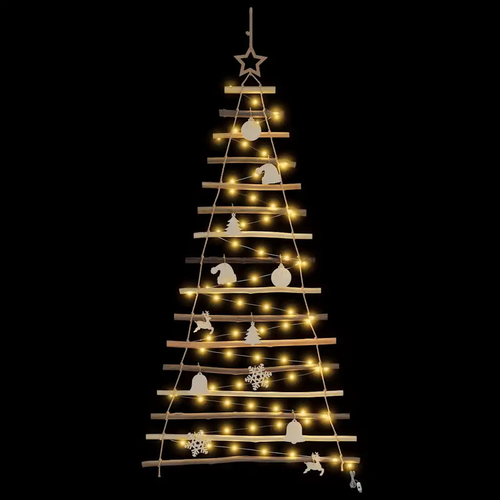 Albero di Natale Naturale 150 cm legno massiccio di frassino