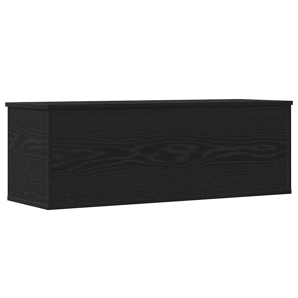 Scatola di Stoccaggio Rovere Nero 102 x 35 x 35 cm 868722