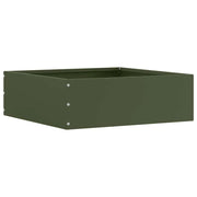 Bordura per Prato Verde oliva 40 x 40 x 13 cm Acciaio 874708