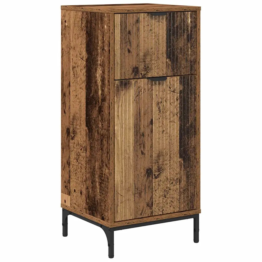 Mobile da Bagno con cassetto Legno vecchio 39,5 x 36 x 88 cm 883402