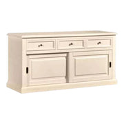 Madia credenza 2 porte scorrevoli legno avorio l.157 p.53 h.78 - Mobili 2G