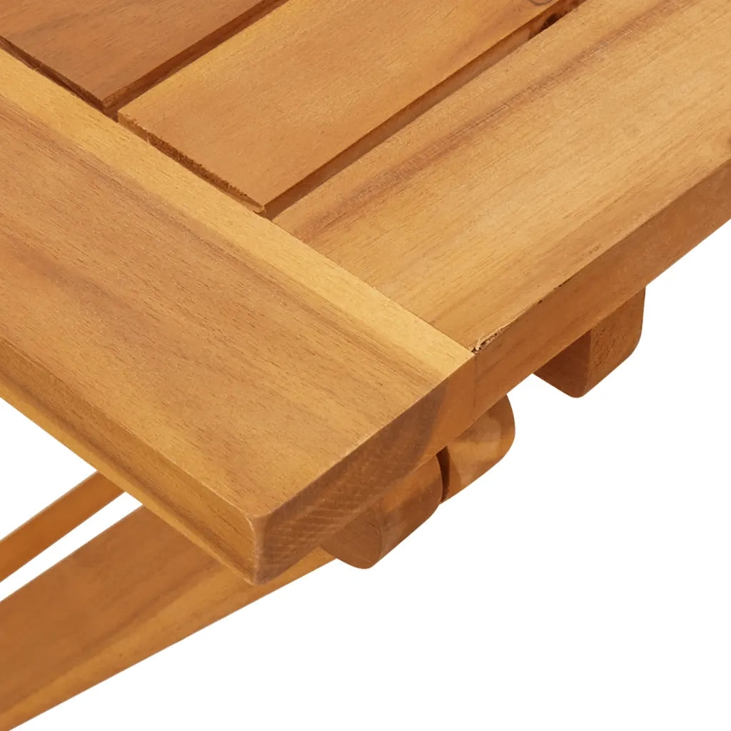 Set Pranzo da Giardino Pieghevole 5pz Legno Massello di Acacia 3206330