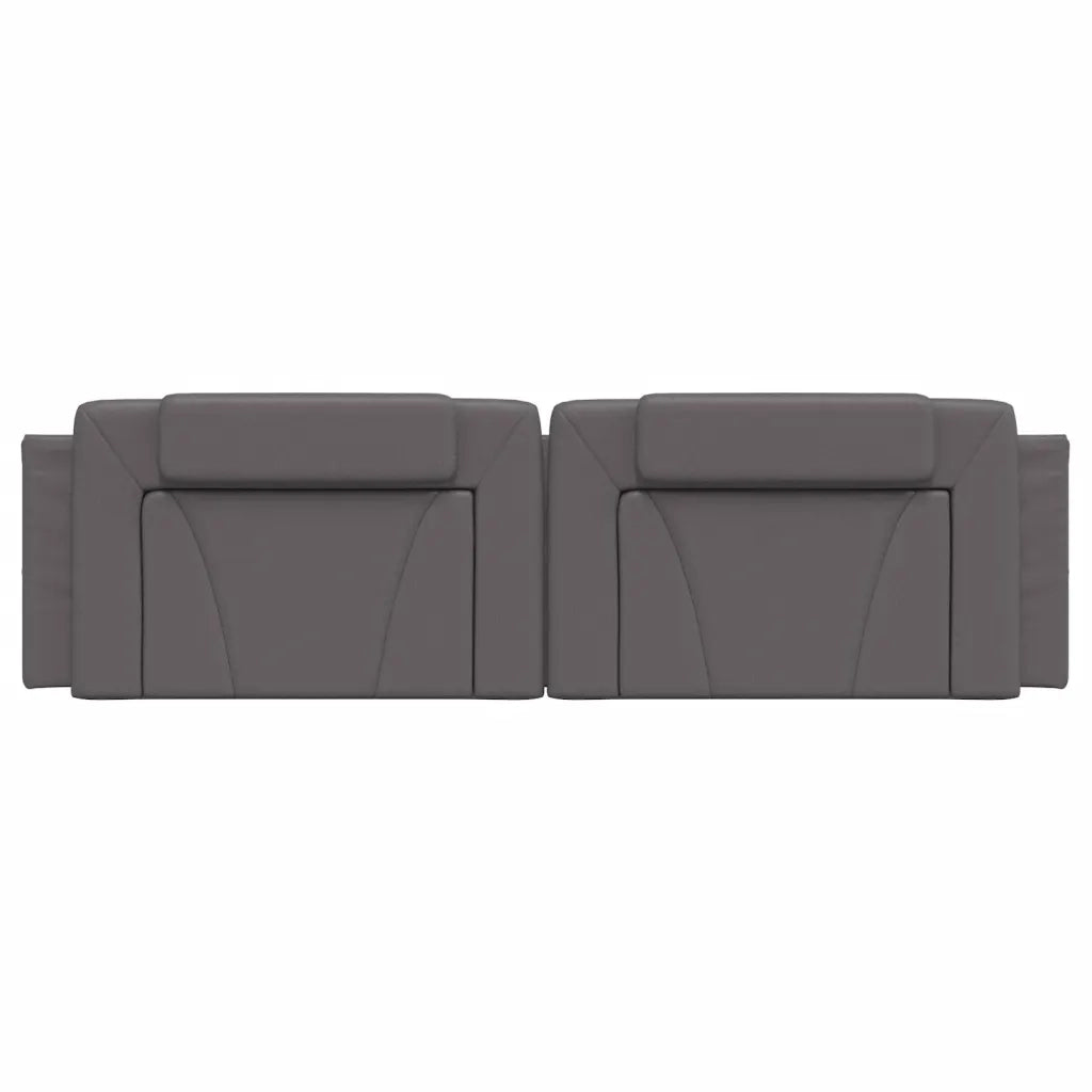 Cuscino Testiera Viana Grigio 180 cm in Similpelle CFW7963409