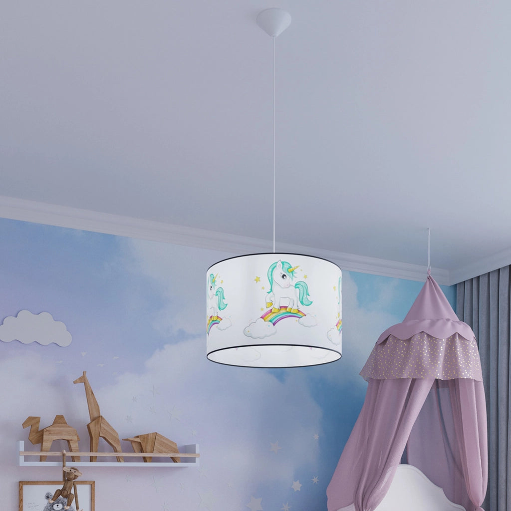 Lampada a sospensione bimbi Unicorn Ø30 E27 15W Pure Lume