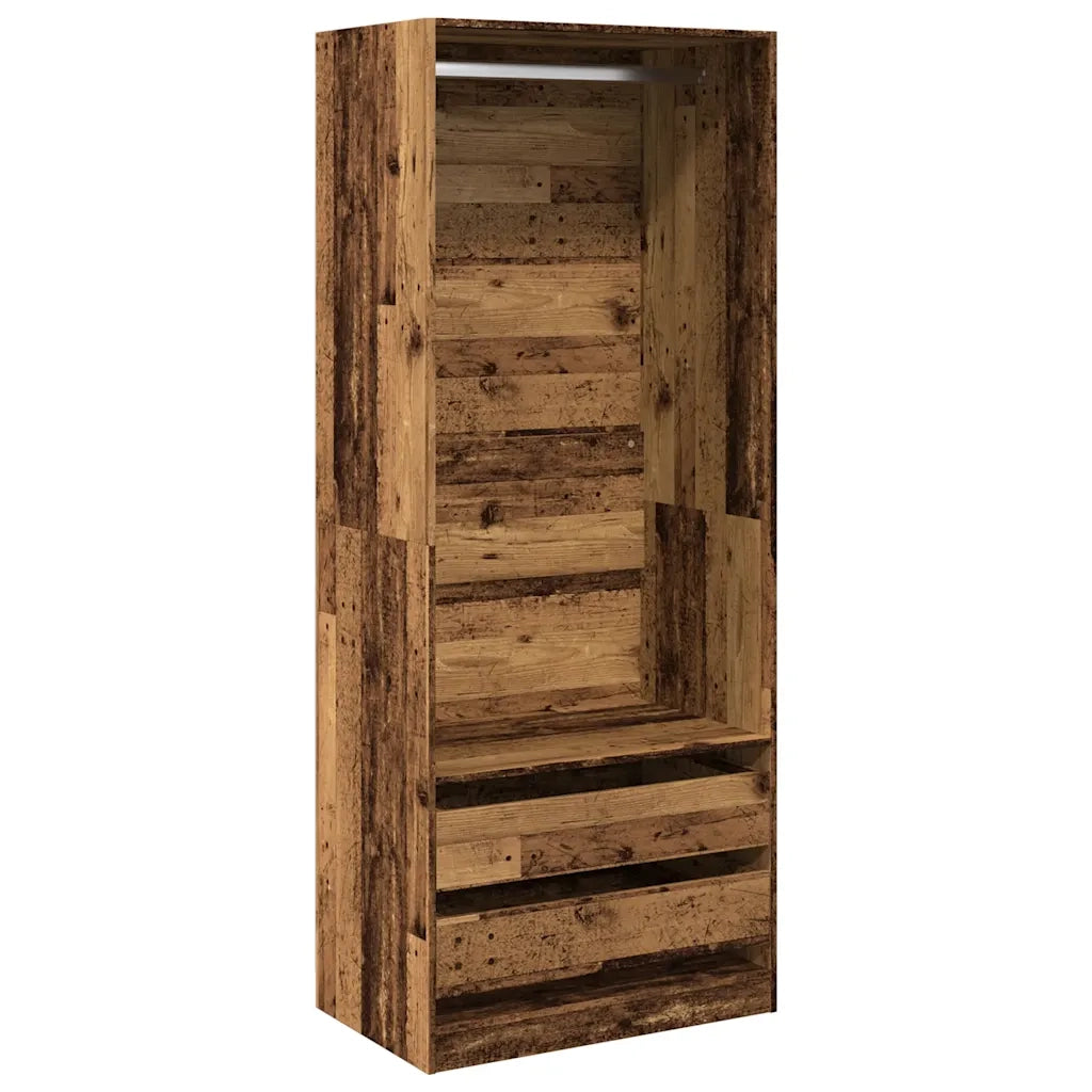 Armadio Legno Antico 80x50x200 cm in Legno Multistrato CFW3045722