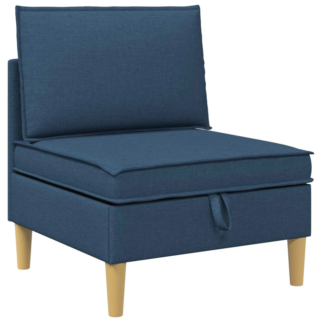 Set di divani modulari con spazio di archiviazione 4 pcs Blu