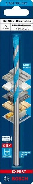 2608900622 - Punta Multimateriale CYL-9 8 x 90mm x 150mm