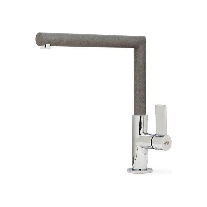Elleci MMKARE73 ARES Miscelatore Lavello Monocomando con Bocca Girevole Cold Start colore Titanium 73