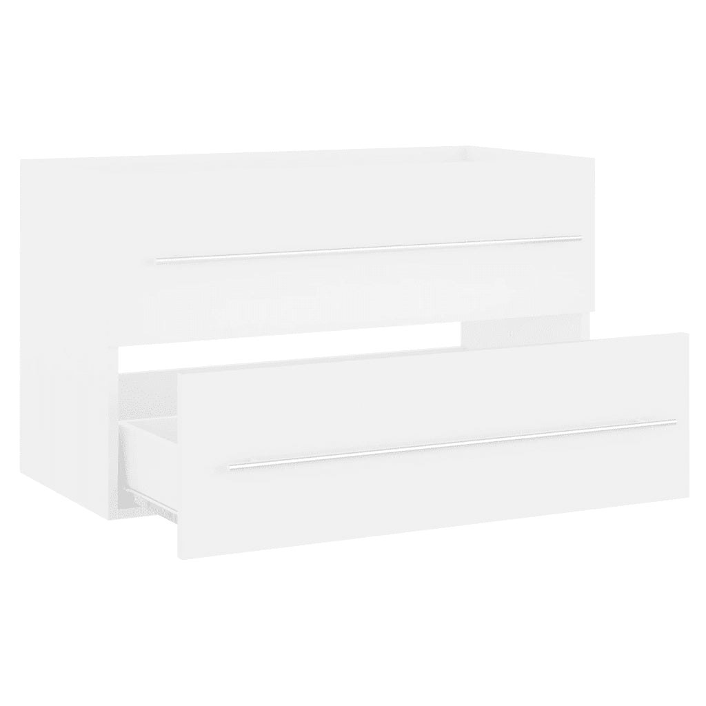 Mobile Lavabo Bianco 80x38,5x48 cm in Legno Multistrato 804701