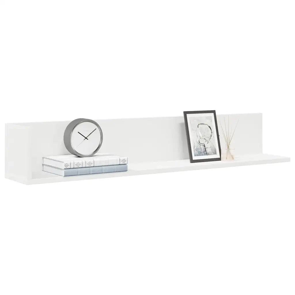 vidaXL Mensole a Muro 2 pz Bianche 100x16,5x16,5 cm in Truciolato