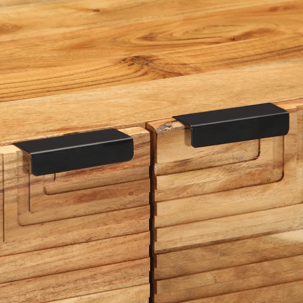 Tavolino da Salotto 80x50x40 cm Legno Massello di Acacia