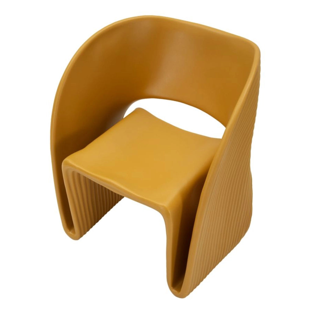 Poltrona VKH1090, Giallo, Plastica, 65x57,5x76 cm