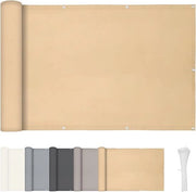 Schermo per balcone, protezione vista 90 x 600 cm, rivestimento per balcone in PES, schermo da vento e ombreggiatore, protezione contro la sabbia