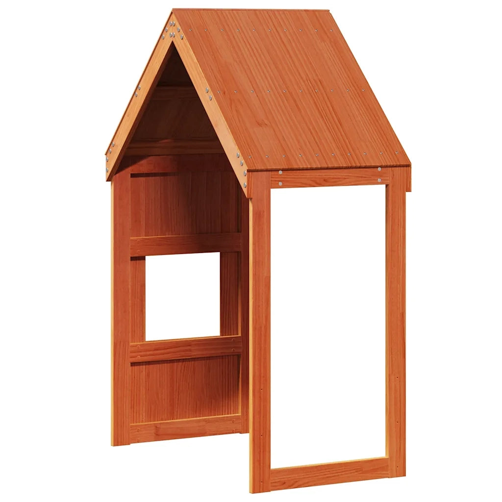 Tetto Letto Bambini Marrone Cera 55x99x139,5 cm Massello Pino CFW1364002