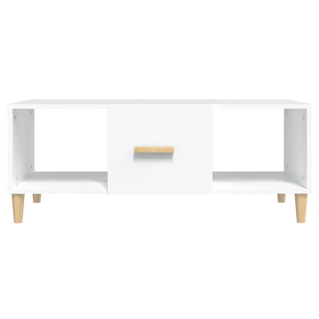 Tavolino da salotto | Tavolino da caff¨¨ | Tavolino da Soggiorno Bianco 102x50x40 cm in Legno Multistrato