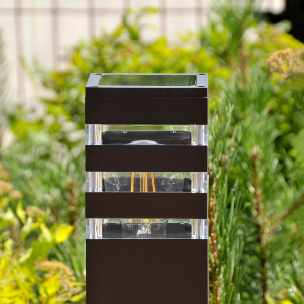 Lampada da esterno a stelo grafite 44cm E27 TEKSAS Polux