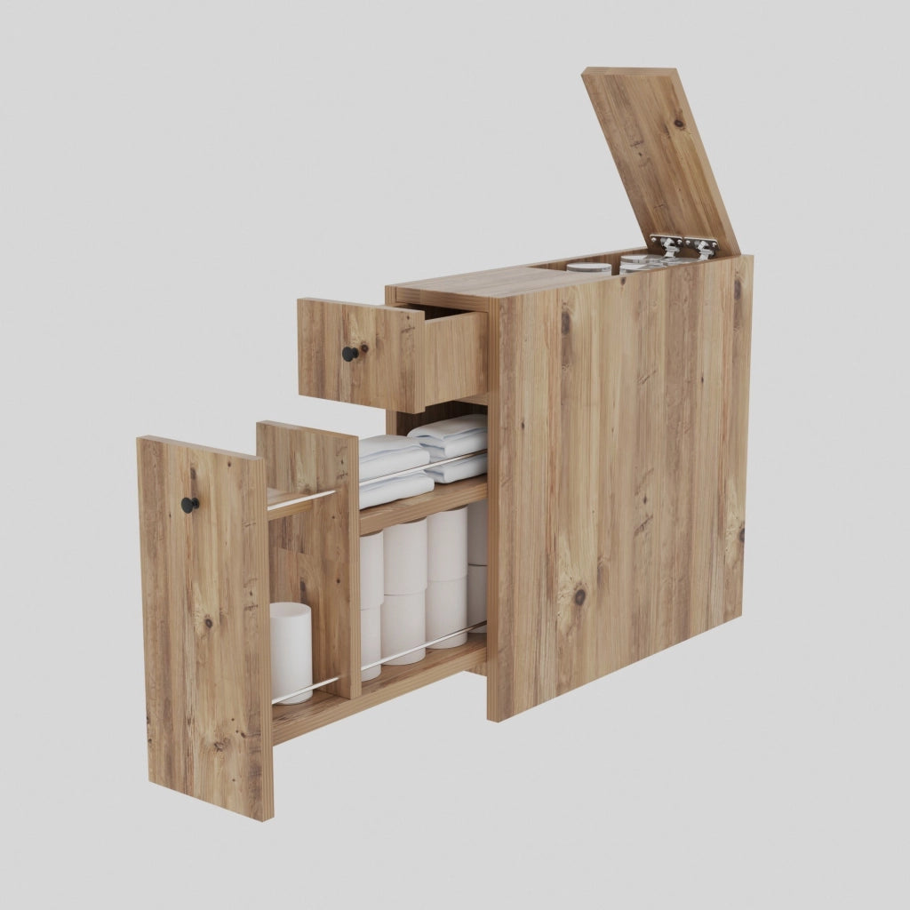 Mobiletto in legno "Calencia" - 20 x 60 x 55 cm - Marrone