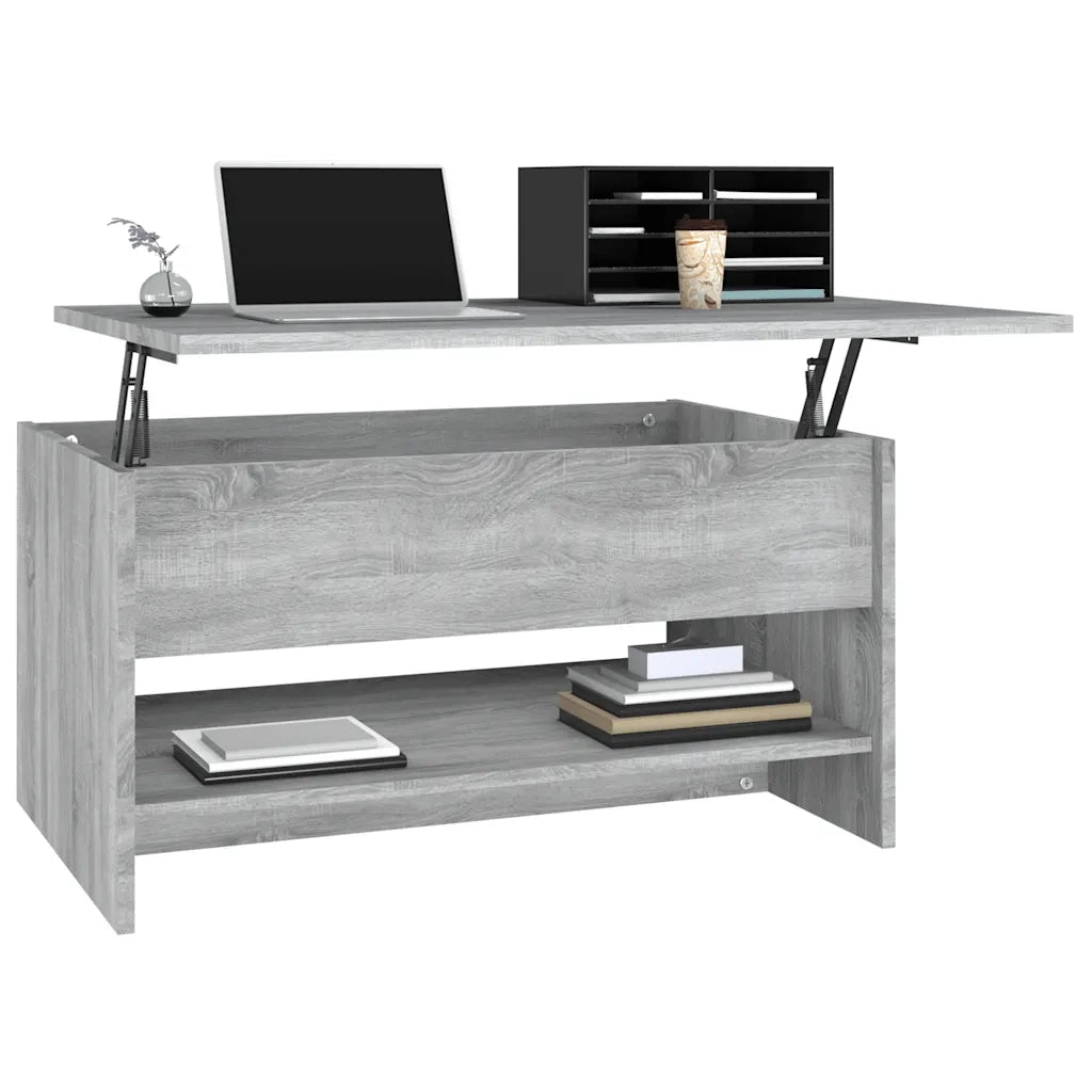 Tavolino da Salotto Grigio Sonoma 80x50x40 cm Legno Multistrato 819297