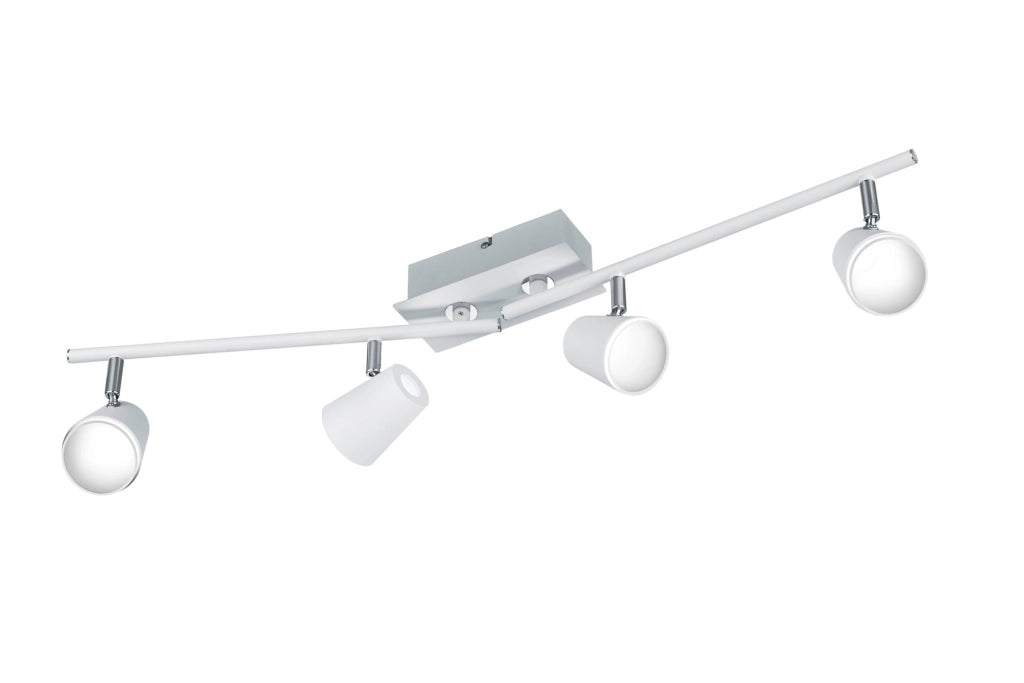 Faretto da Interno a LED in Metallo Bianco Opaco