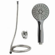 Trade Shop - Kit Doccetta Tonda Bagno Doccino Soffione Doccia Con Laccio 1,8mt Staffa 69106 -