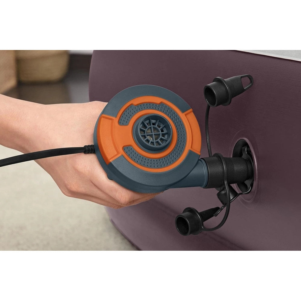 Trade Shop - Pompa Ad Aria Elettrica Di Gonfiaggio Con Adattatori Per Valvole 220v Portatile 020053 -
