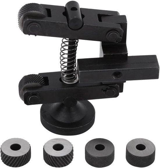 Houder per Mini Draaibank con Capacità Alta - Stabilizzatore con Maniglia in Carbon Staal - Capacità di Regolazione - Facile da Montare - Utilizzo Duraturo - Strumento per Knurling