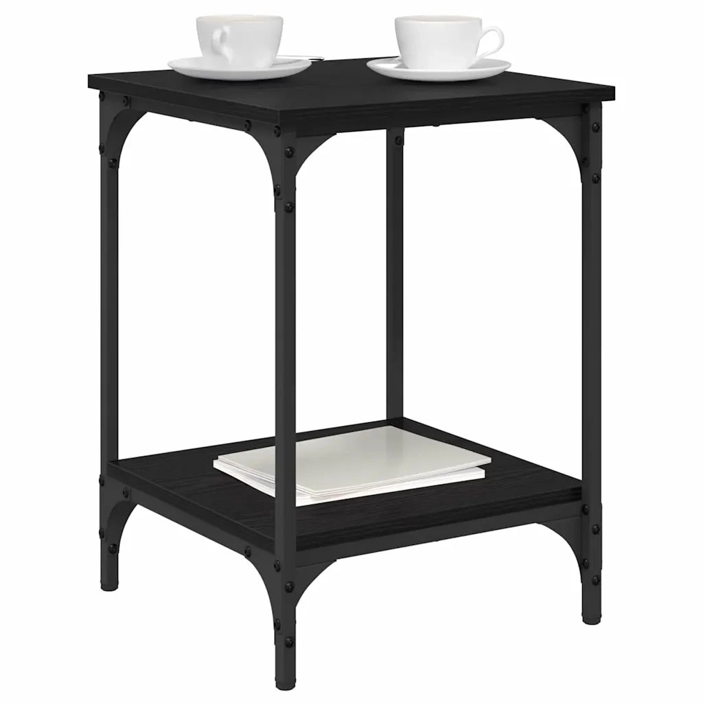 Tavolino da salotto Rovere Nero 40 x 40 x 55 cm 881898