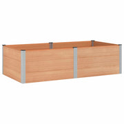 Fioriere | Cassetta per fiori | Letto rialzato da giardino Marrone 200 x 100 x 54 cm