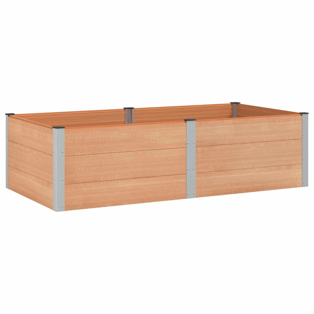 Fioriere | Cassetta per fiori | Letto rialzato da giardino Marrone 200 x 100 x 54 cm