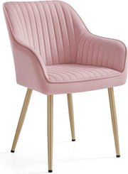 Sedia da soggiorno con braccioli - Sedia in velluto - Design elegante - Progettata per il comfort - 60 x 62,5 x 85 cm