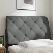 Cuscino Testiera Grigio Scuro 80 cm in Tessuto CFW6638199