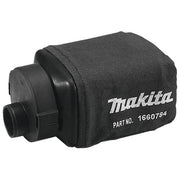 Makita 135222-4 Sacchetto Raccoglipolvere in Stoffa con Adattatore per Levigatrice BO4556 BO4565 BO4566 colore Nero