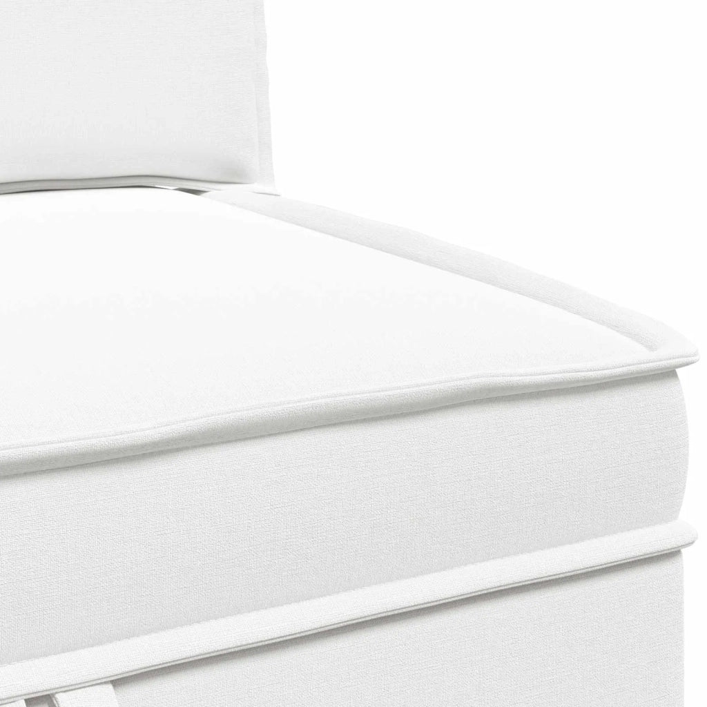Set di divani modulari con spazio di archiviazione 4 pcs Bianco