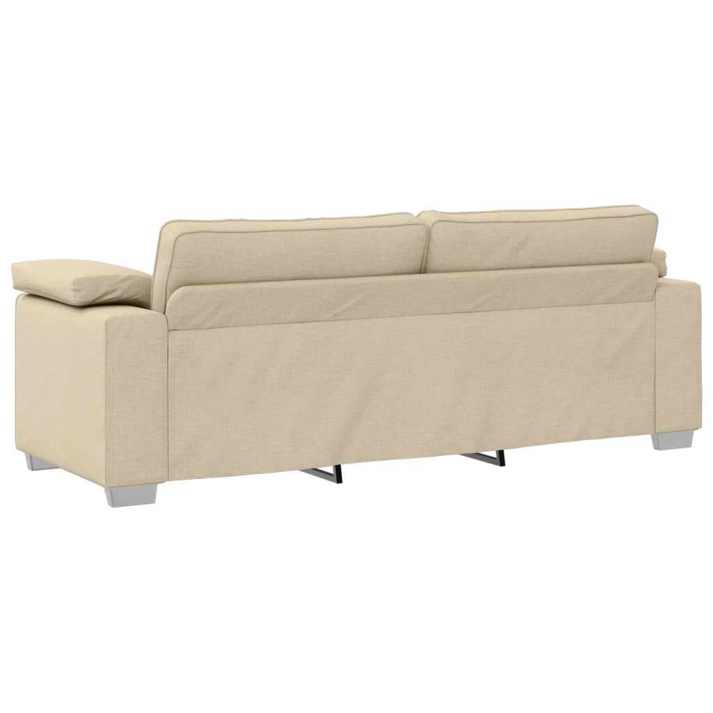 Divano 3 posti crema  178 cm in tessuto