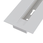 Binario per Faretti da Incasso 2m in Alluminio per Sistema Illuminazione Binario Monofase Bianco