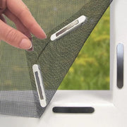 Porta finestra/parasole - 150 x 130 cm - 12 magneti - Installazione facile - Nessuna perforazione o viti necessarie [Nero]