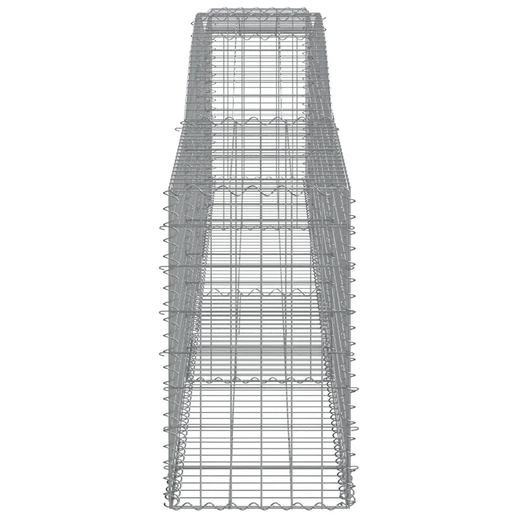 Cesti Gabbioni ad Arco 8 pz 400x50x80/100 cm Ferro Zincato 3146989