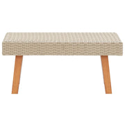 Tavolino da Giardino in Polyrattan Beige 310221