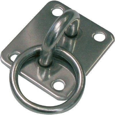 CAVALLOTTO FISSO TONDO + ANELLO 925I - ACCIAIO INOX S.MM 8,0 MM 20X 21- 2 pezzi