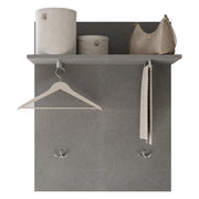 Dosolo, Mobile da Ingresso Installazione Sospesa, 63x27x78h cm Grigio Cemento
