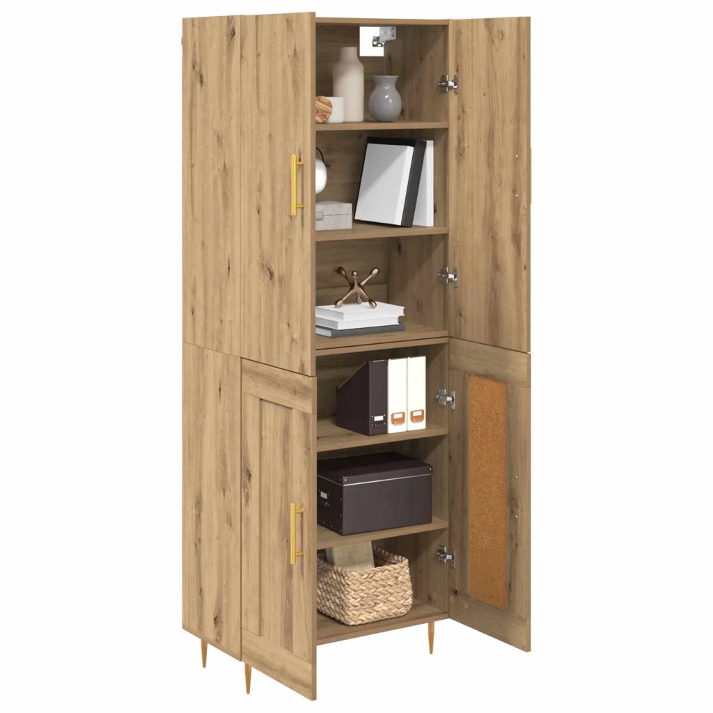 Credenza-Buffet-Armadio da cucina Rovere artigianale 69,5 x 34 x 180 cm 874371