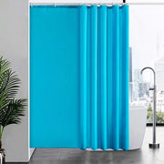 Douchegordino Antischiumoso Tessuto Poliestere Impermeabile Doccia Tende Lavabile per Vasca da Bagno o Bagno 12 Haken per Doccia Blu Turquoise 200x200cm.