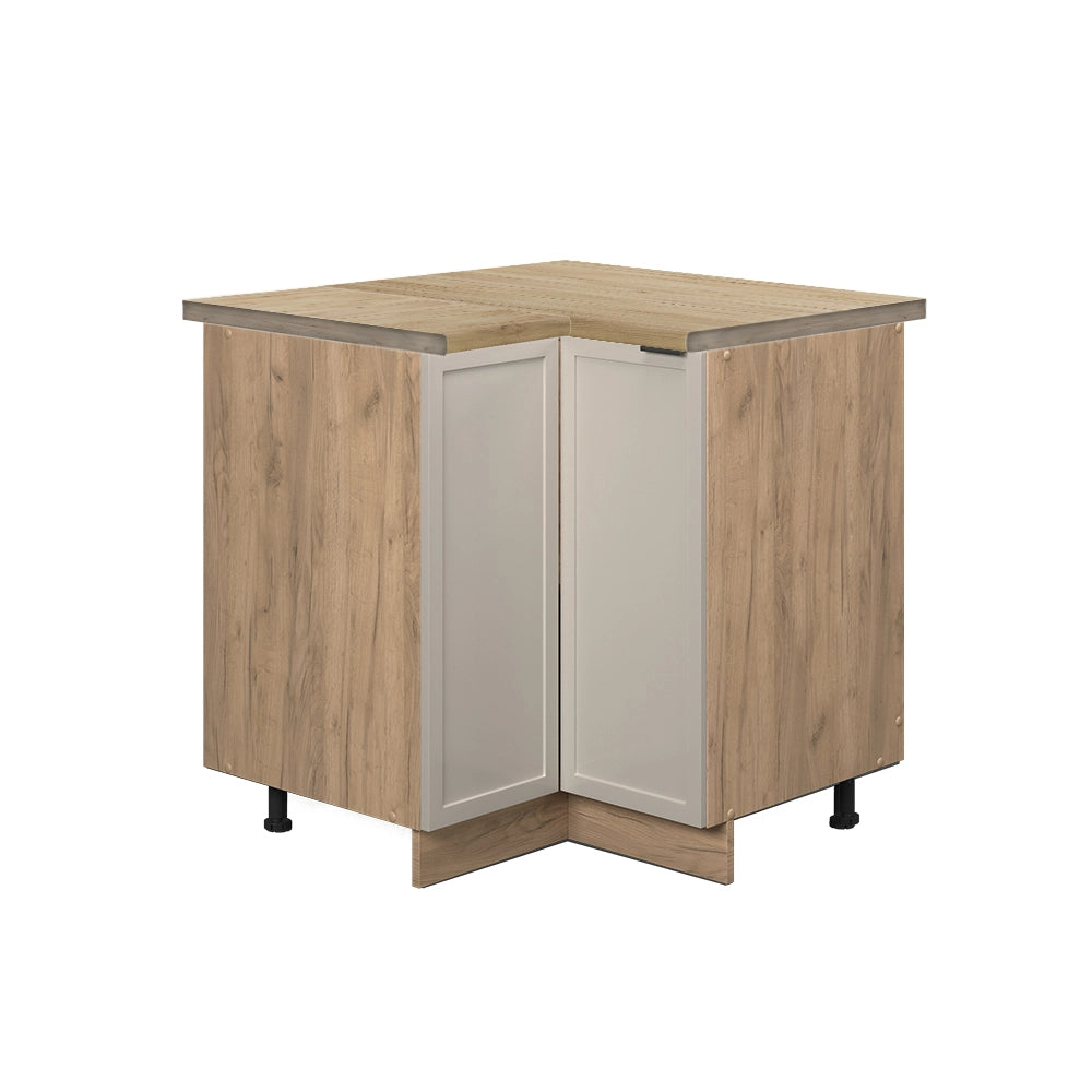 Mobile ad angolo cucina Fame-Line GrigioBeige/Rovere dorato 80.5 cm, PL Rovere Vicco