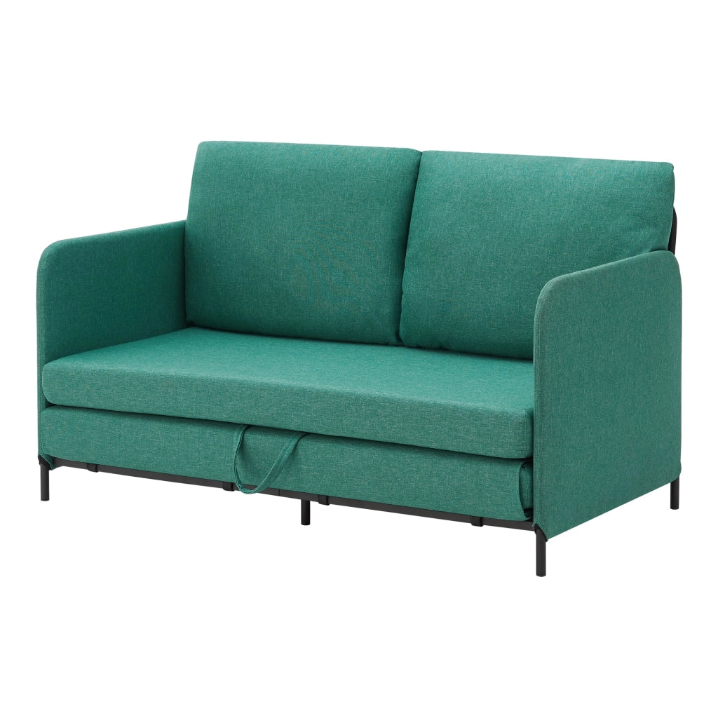 Divano/poltrona trasformabile a 2 posti 78 x 125 x 67 cm verde 03_0009130